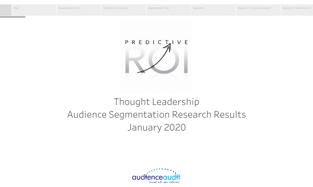 Predictive ROI Thought Leadership Study
